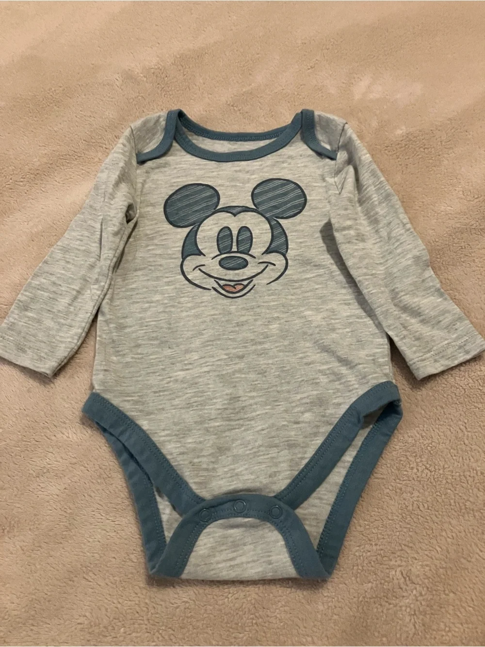 Disney Baby Mickey Mouse 3-Piece Outfit Set 9M Sweatshirt Bodysuit Pants